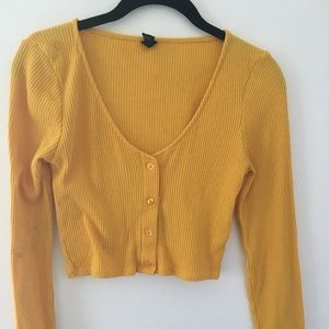 Urban Outfitters Cropped Knitted Top